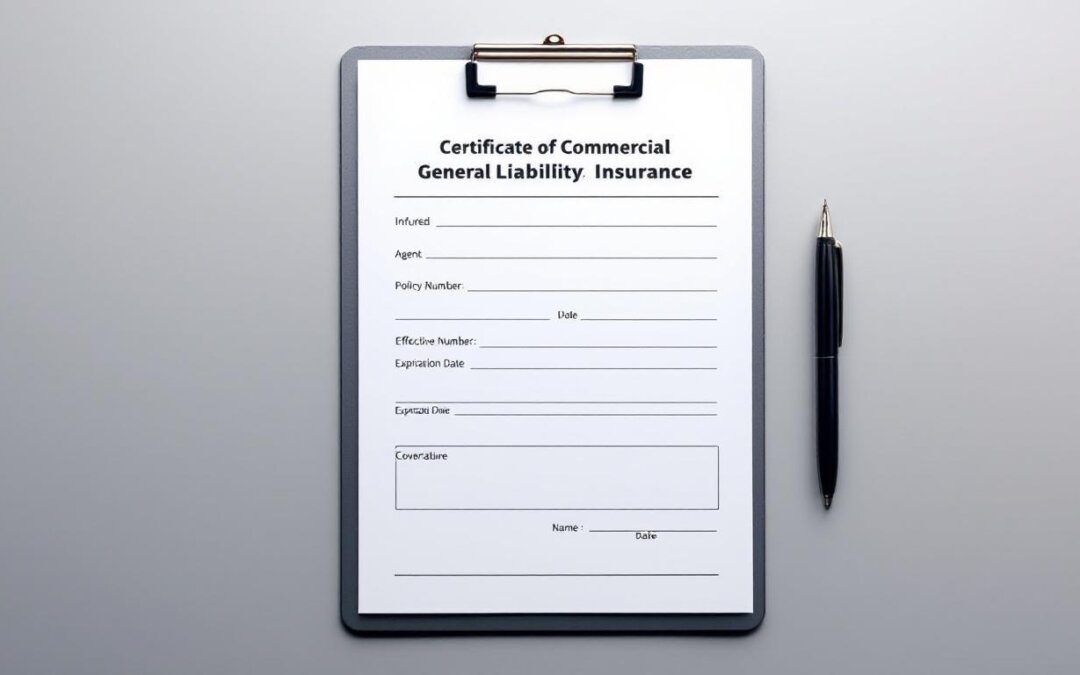 How to Get a Certificate of Commercial General Liability Insurance